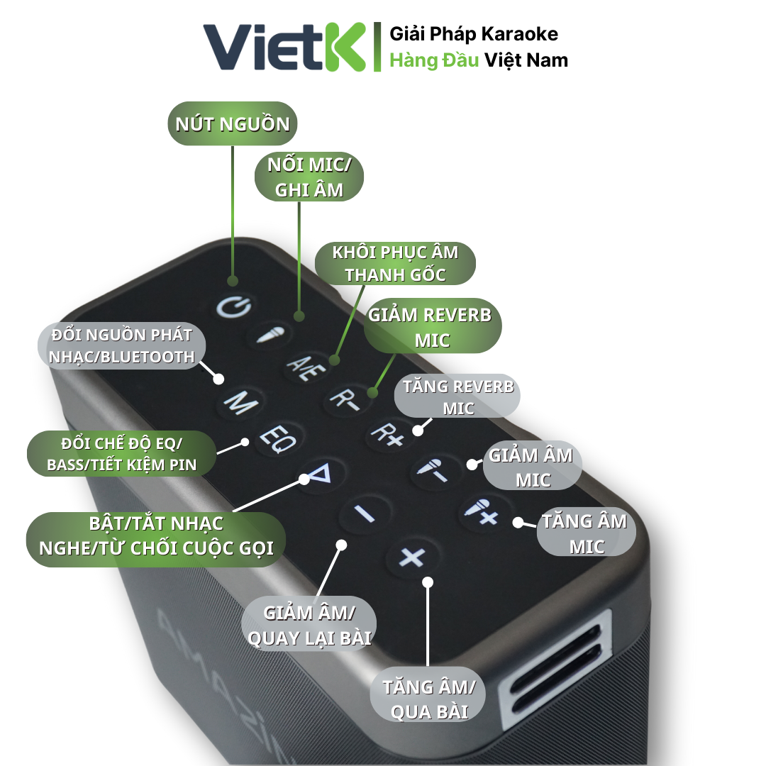 Loa xách tay VietK Amazing V180 Karaoke