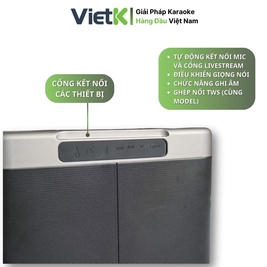 Loa xách tay VietK Amazing V180 Karaoke